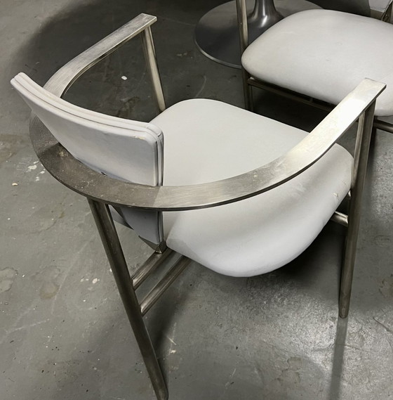 Image 1 of Deux chaises Memphis belgo chrome 