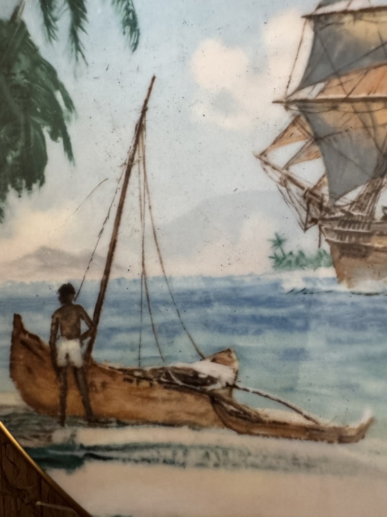 Image 1 of Raro piatto da parete Royal Doulton "Bora Bora" (1981) – Numero di serie bassissimo #185!