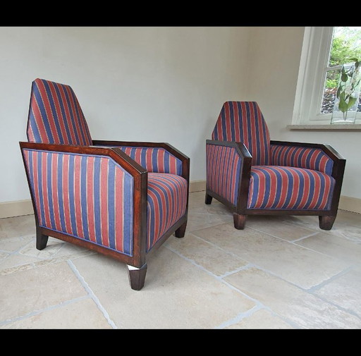 Twee Art Deco fauteuils