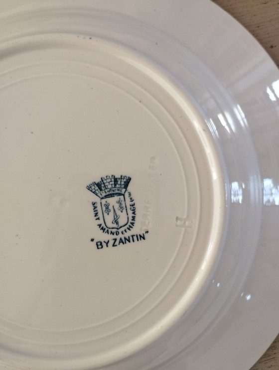 Image 1 of "Bizantino": 6 platos hondos de piedra de hierro de St-Amand & Hamage