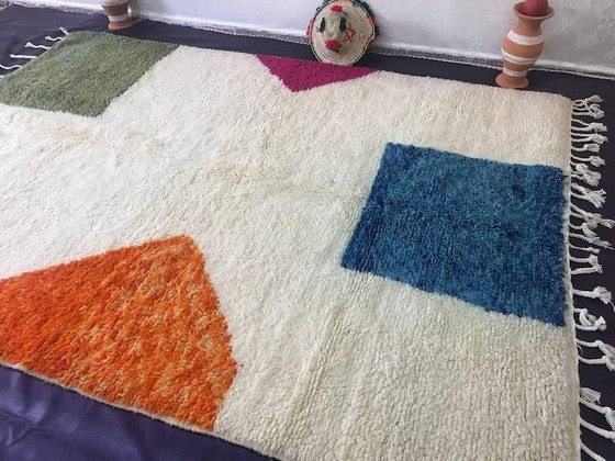 Tappeto Berbero Artigianale con Motivi Colorati 150/250cm – Tappeti, Wool (photo 6 of 8)