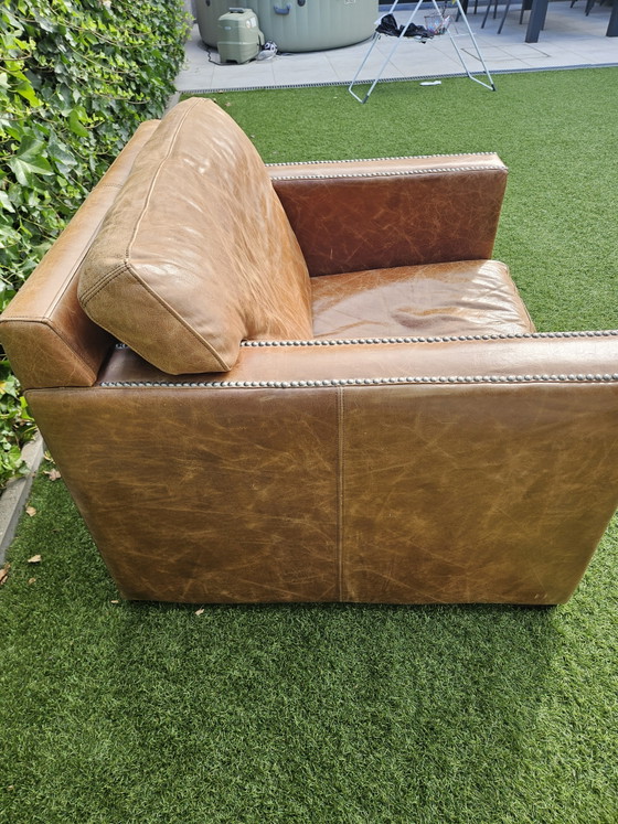 Image 1 of Luxe Leren Cube Fauteuil