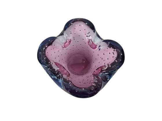 Image 1 of Murano - Sommerso - Bullicante - Eingeschlossene Luftblasen - Italien - 60er Jahre