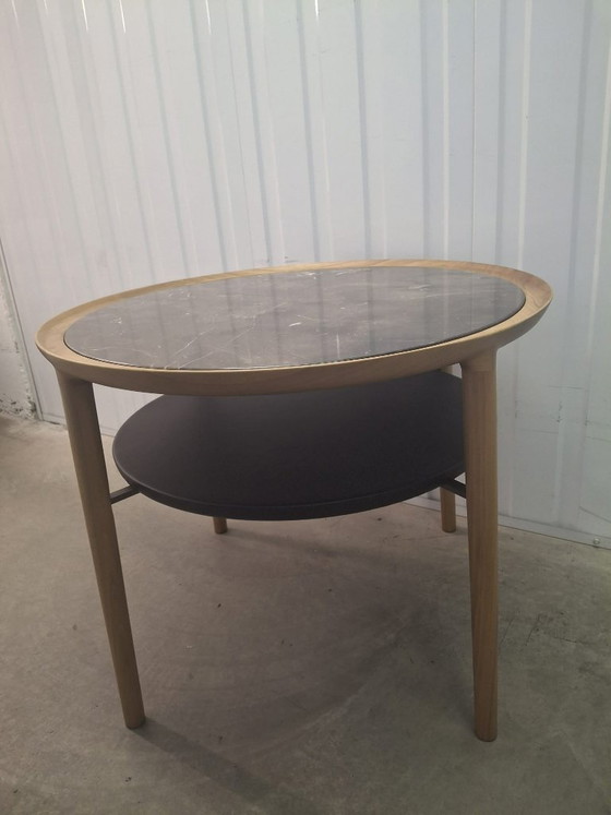 Image 1 of Table de chevet Giorgetti Romeo avec plateau en marbre