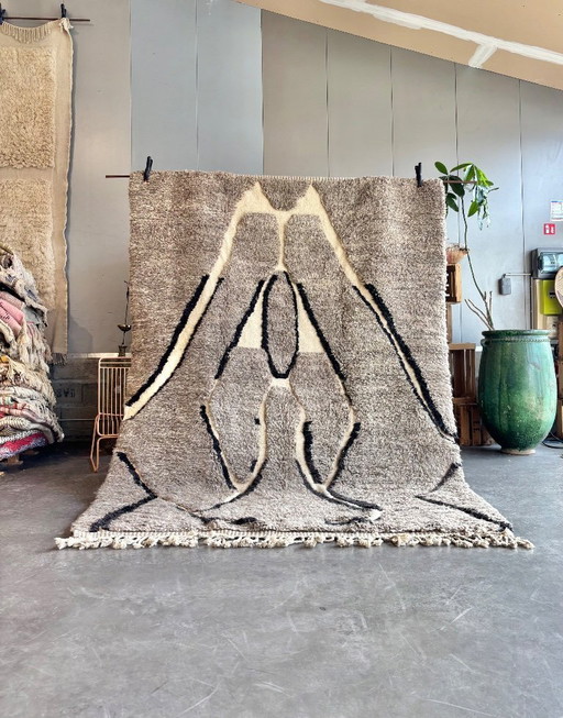 Groot nieuw Berberkleed van Beni Ourain M'rirt