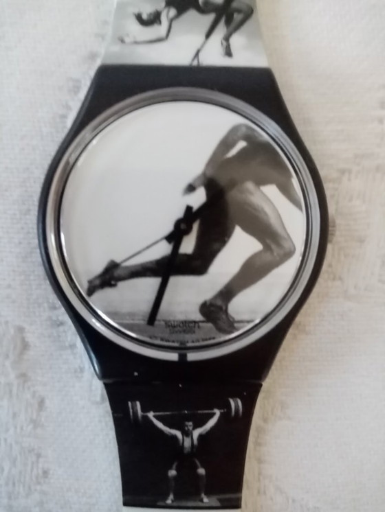 Image 1 of Montre d'art Swatch signé Annie Leibovitz/quartz Suisse Atlanta  1996