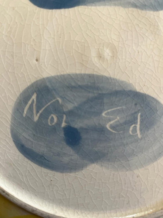 Image 1 of Eddy Varekamp Vintage 1991 ceramic plate