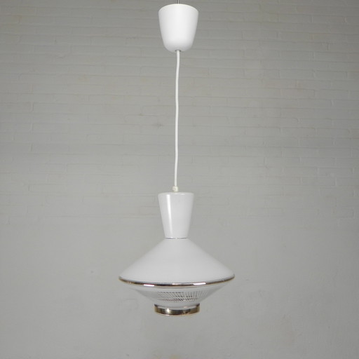Pendant lamp, with glass shade in UFO model, 1950s