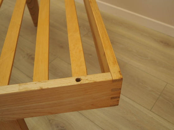 Image 1 of Essenhouten bed, Deens design, jaren 70, gemaakt in Denemarken.
