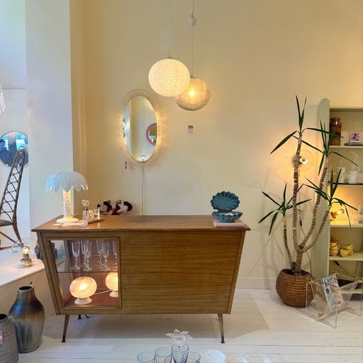 Illuminated mirror by Hillebrand with acrylic frame