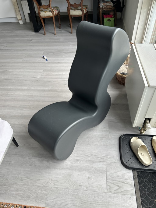 Verner Panton Phantom dark grey & white