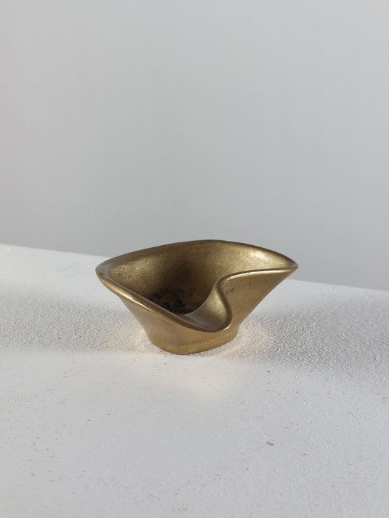 Image 1 of Vintage Mid Century Brass Ashtray