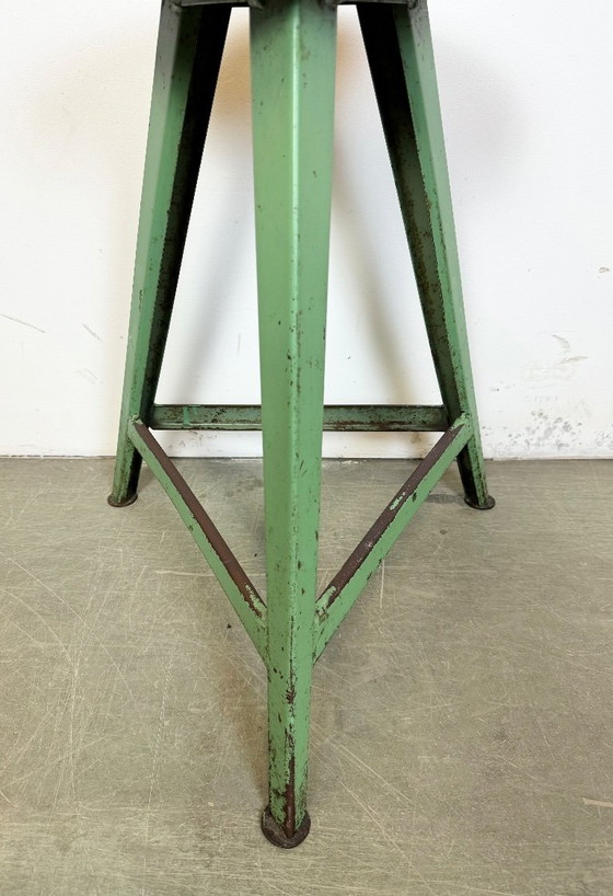 Image 1 of Green Industrial Workshop Stool, 1960s