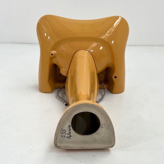 Image 1 of Lavabo sur pied couleur moutarde de Luigi Colani pour Villeroy & Boch, années 1960