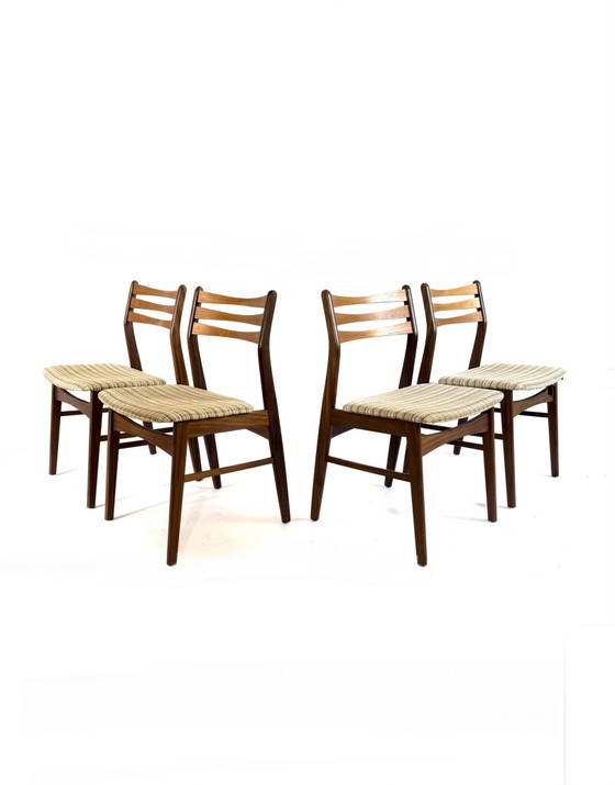 Image 1 of 4x sedie da sala da pranzo vintage, Falsled Møbelfabrik '60