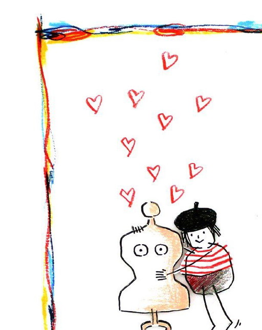 Schlote, Wilhelm - I love you! - Giclee signed by hand