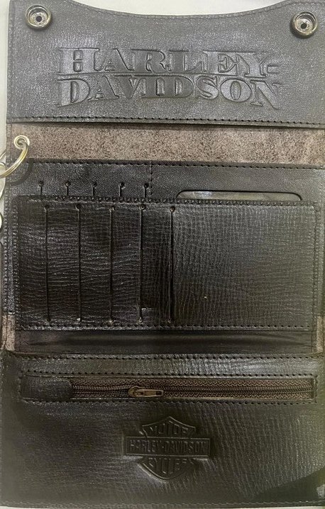 Porte-monnaie Harley-Davidson pour homme - cuir véritable - Nouveau