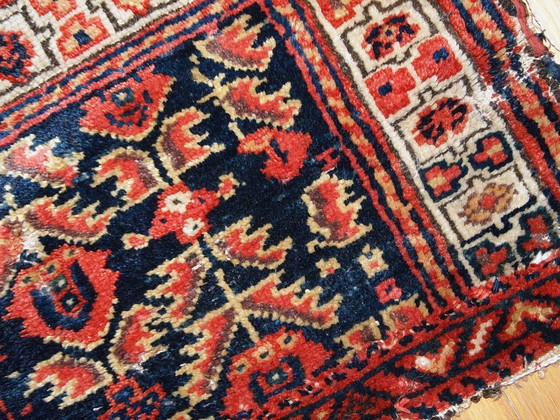 Image 1 of Borsa persiana antica da collezione, realizzata a mano in ceramica Malayer, dimensioni 44 cm x 55 cm, anni 1900 - 1C370