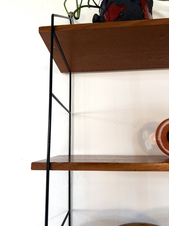 Image 1 of Vintage walnut wall rack WHB Germany ‘60