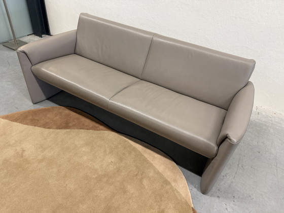 Image 1 of Leolux Boa Vista 3-Sitzer-Sofa, graues Leder