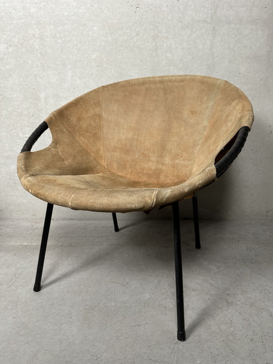 Image 1 of 2x Vintage Ballonstoelen - Lusch Erzeugnis - 1960’s