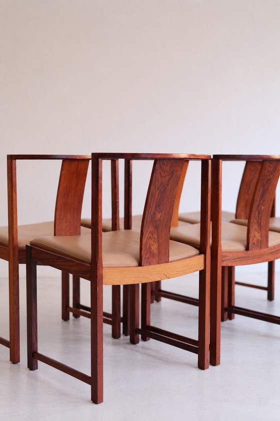 Ensemble de 6 chaises de salle à manger vintage modèle 700, Steen Eiler Rasmussen – Søborg Møbelfabrik, Bois (photo 6 of 10)