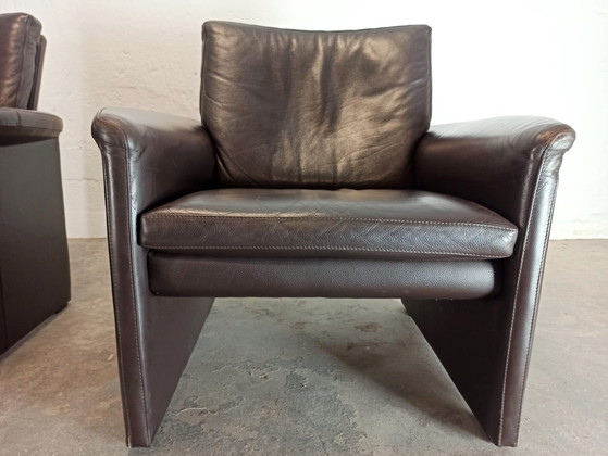 Image 1 of 2 poltrone in pelle Leolux Antipode 
