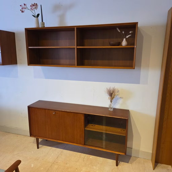 Rex Raab, Wilhelm Renz Varia-150 vintage sideboard display cabinet – Wood, Glass (photo 20 of 22)