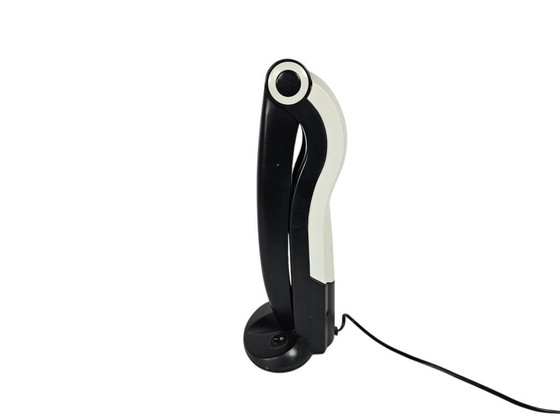 Image 1 of Lampada da tavolo Tucano - pop art - design H.T. Huang - bianco/nero - anni '80