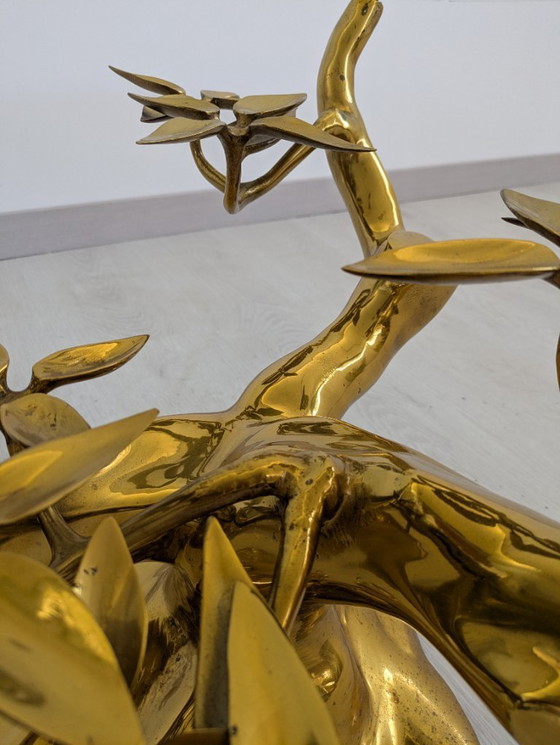 Image 1 of Willy Daro - Tavolino - Bonzaï - Ottone, vetro