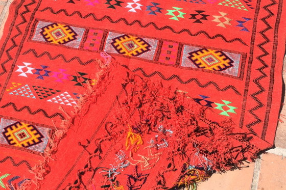 Nuovo Tappeto Berbero Marocchino in Lana Tessuto a Mano 210 × 127 cm | Autentico Amazigh Hanbel – Tappeti (photo 5 of 8)