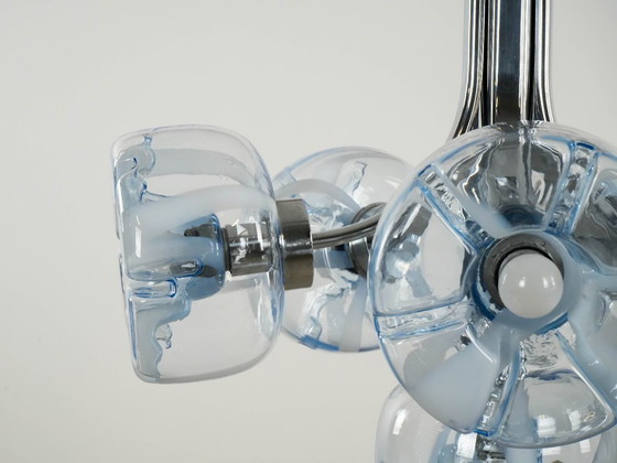 Image 1 of Chandelier, Italian design, Murano glass, 1970s, manufactured in Italy