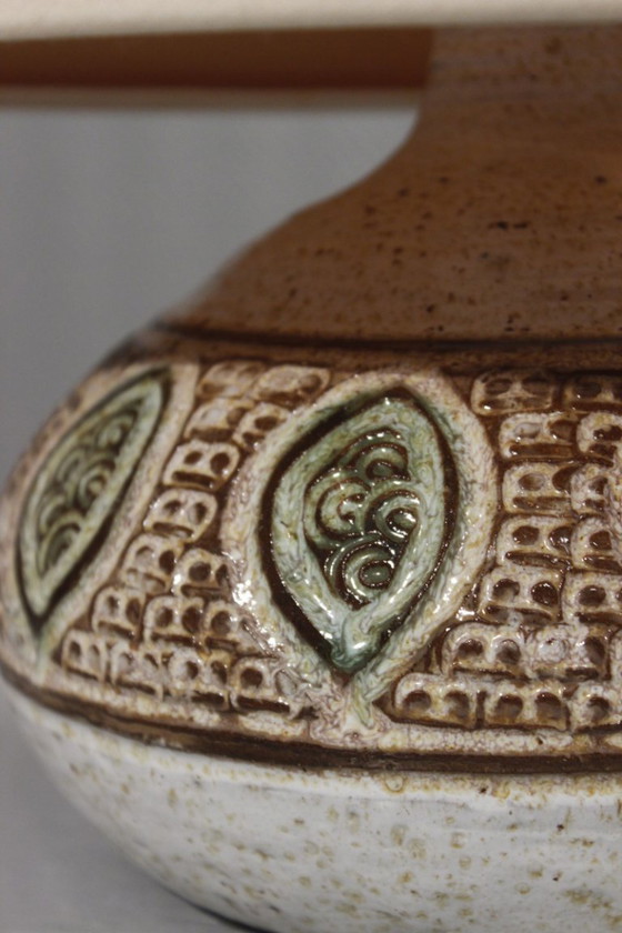 Image 1 of Marcel Giraud in Vallauris - Large lamp base with stamped decoration, France, 1960s