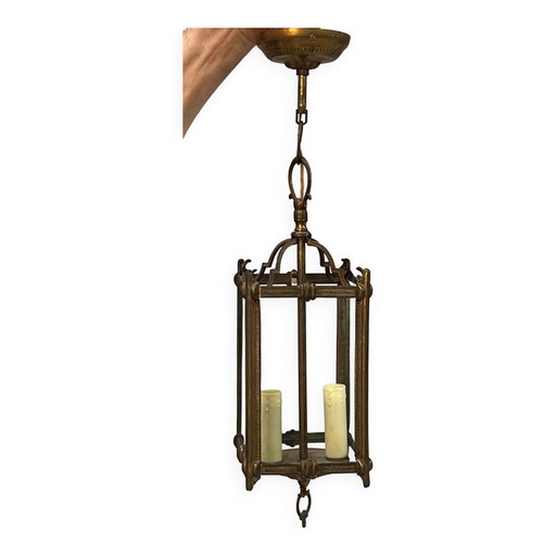 Lanterna sospesa in bronzo. – hanglampen, Bronze