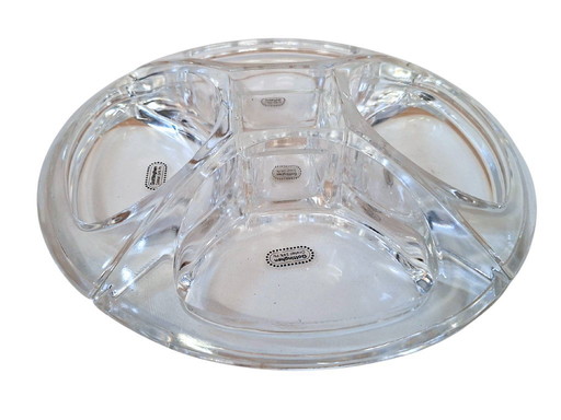 Gottinghen Antipasto Tray in Fine 24% Lead Crystal – Vintage Made in Italy