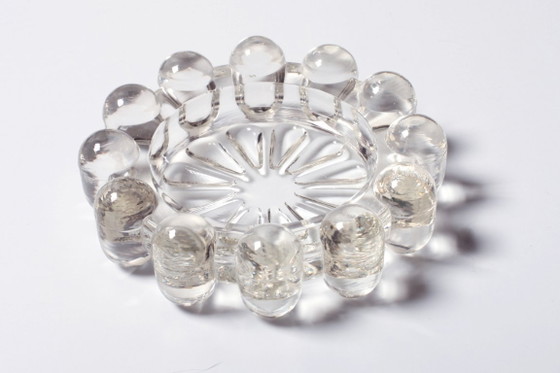 Image 1 of Vintage Boopie bubbelglazen asbak / Rookaccessoire uit het midden van de 20e eeuw / Italië / jaren 1950