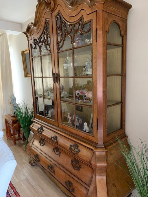 Antique Dutch display cabinet