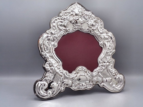 Image 1 of "Cartagloria" lijst/spiegel van 925 zilver, 30x30 cm