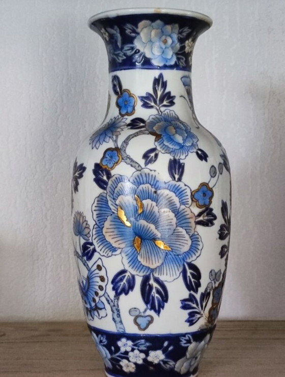 Asiatische Vase – Qianlong, Vasen, Ceramic (photo 7 of 8)