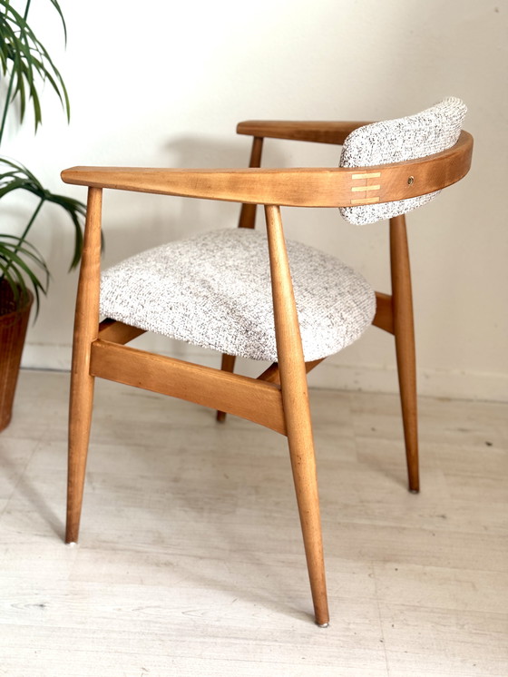 Image 1 of Vintage armrest chair office chair Lübke 1960s