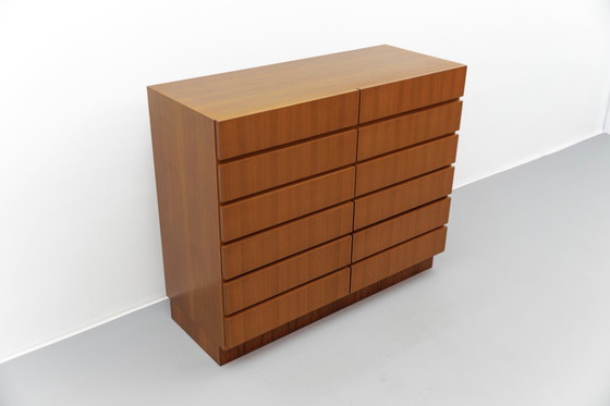 Image 1 of Mid-Century Walnut Chest of Drawers, 1960s