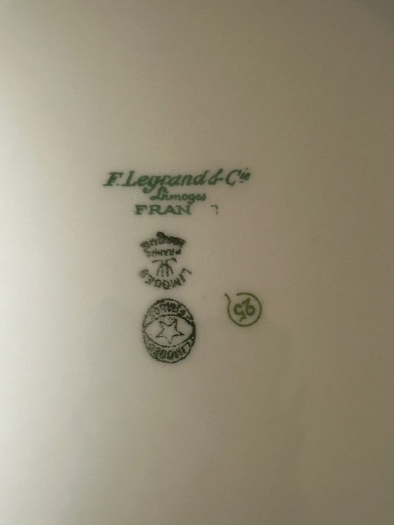 Image 1 of Two Art Deco Porcelain Dishes by F. Legrand & Cie