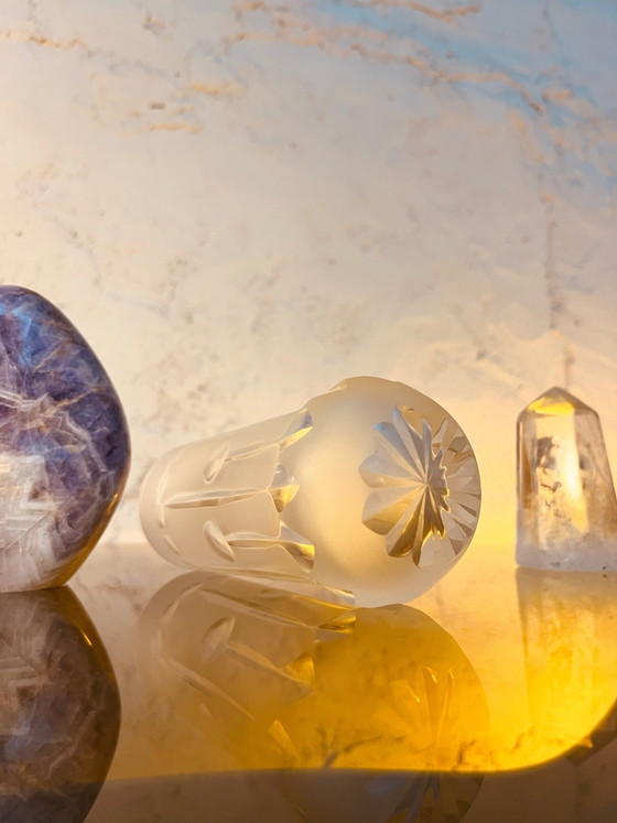 4 Mid Century Alexandrite Crystal Glasses – Glass & Decanter (photo 5 of 6)
