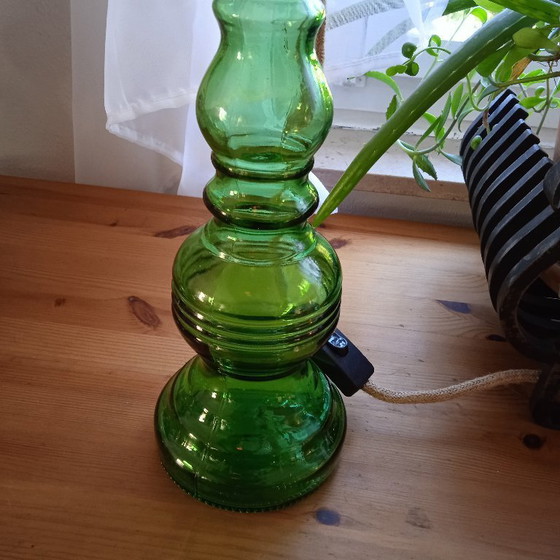 Image 1 of Cevin-Lampe aus grünem Glas in Murano Stil lamp in green glas