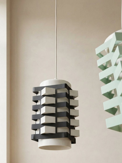 Paar seltener Vintage Tischlampen, skulpturales Metalldesign, 1970er Jahre, 20 x 85 cm – tafellampen (photo 2 of 12)