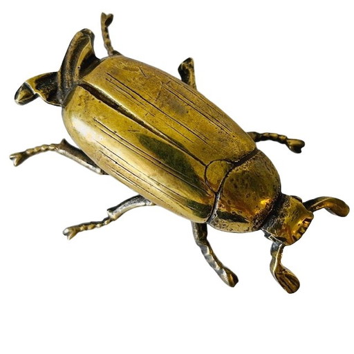 Vintage Italian brass beetle 1970's