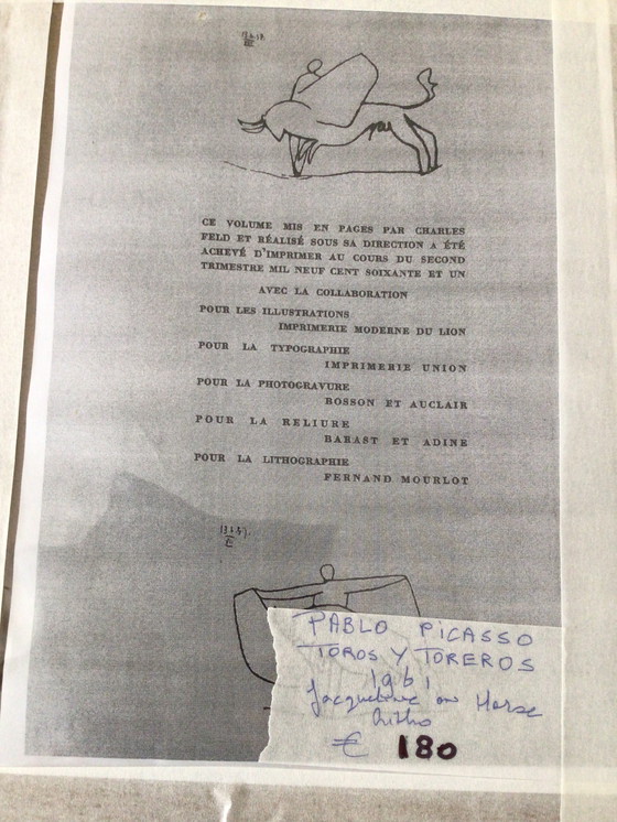 Image 1 of Pablo Picasso / Toros Y Torero’s