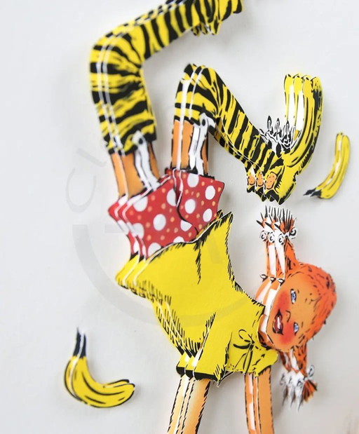 Baumgärtel, Thomas - Banane de Pippi Longstrump - construction 3D - signé à la main