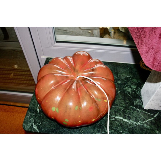 Image 1 of Lampada vintage a forma di zucca in vetro Biot di Marcel Saba, anni '60