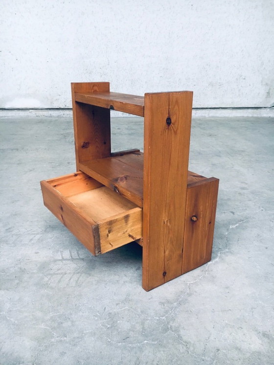 Image 1 of Midcentury Scandinavian Design Pine Bedside Table Set, 1960's Sweden